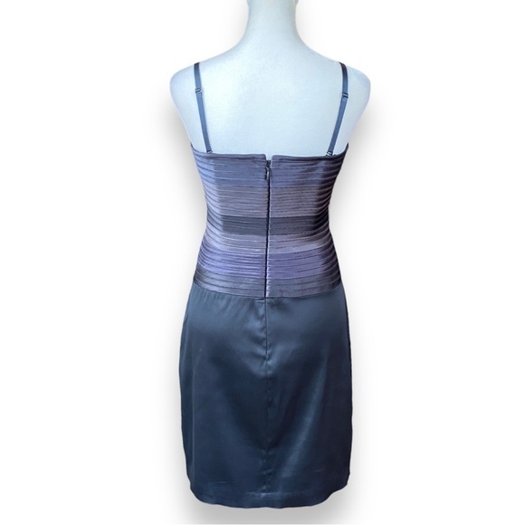 Bcbgmaxazria Sleeveless Bandage Bodycon Mini Dress in Smoke Combo Size 4 - Picture 8 of 16